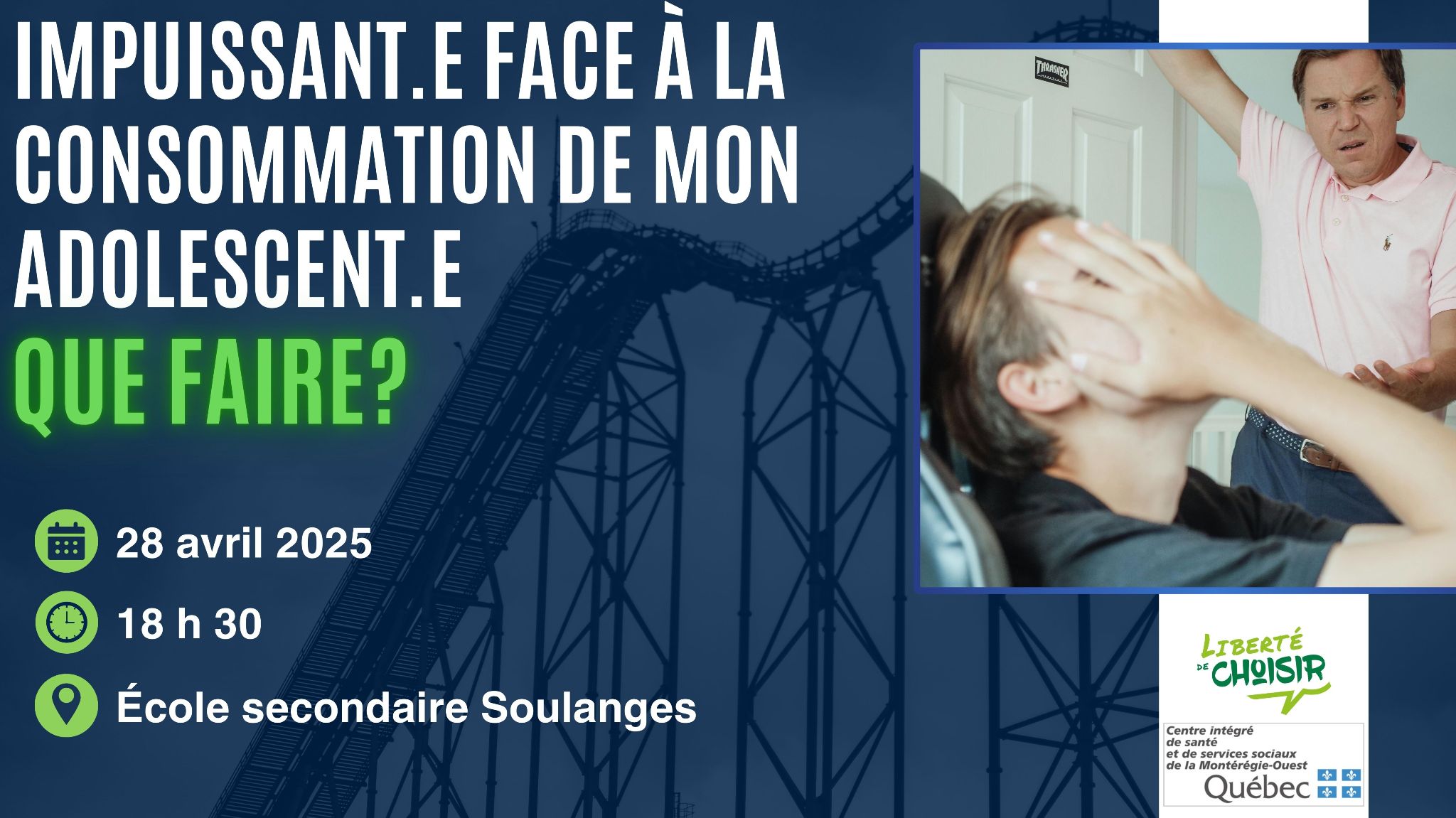 Impuissant.e face à la consommation de mon adolescent.e; que faire?