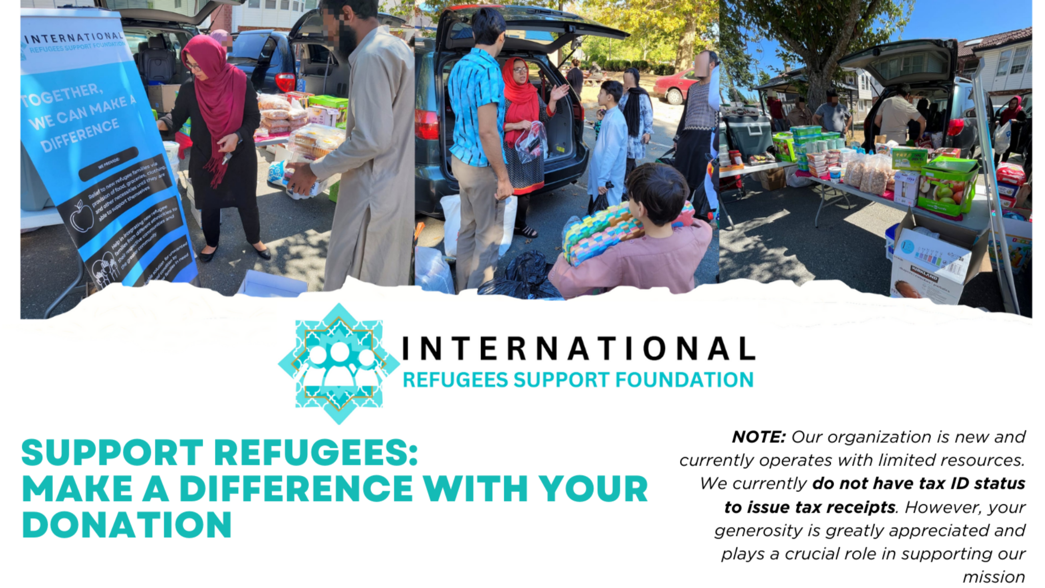 Support Refugees:  Make a difference with your donation