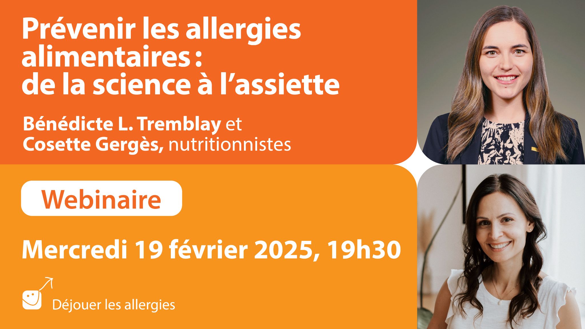 Webinaire - Prévenir les allergies alimentaires : de la science à l'assiette