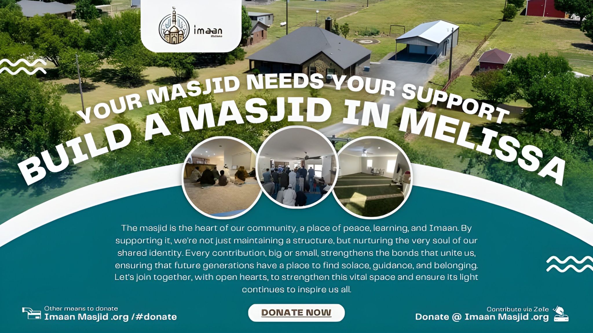Contribute to Imaan Masjid Property Purchase