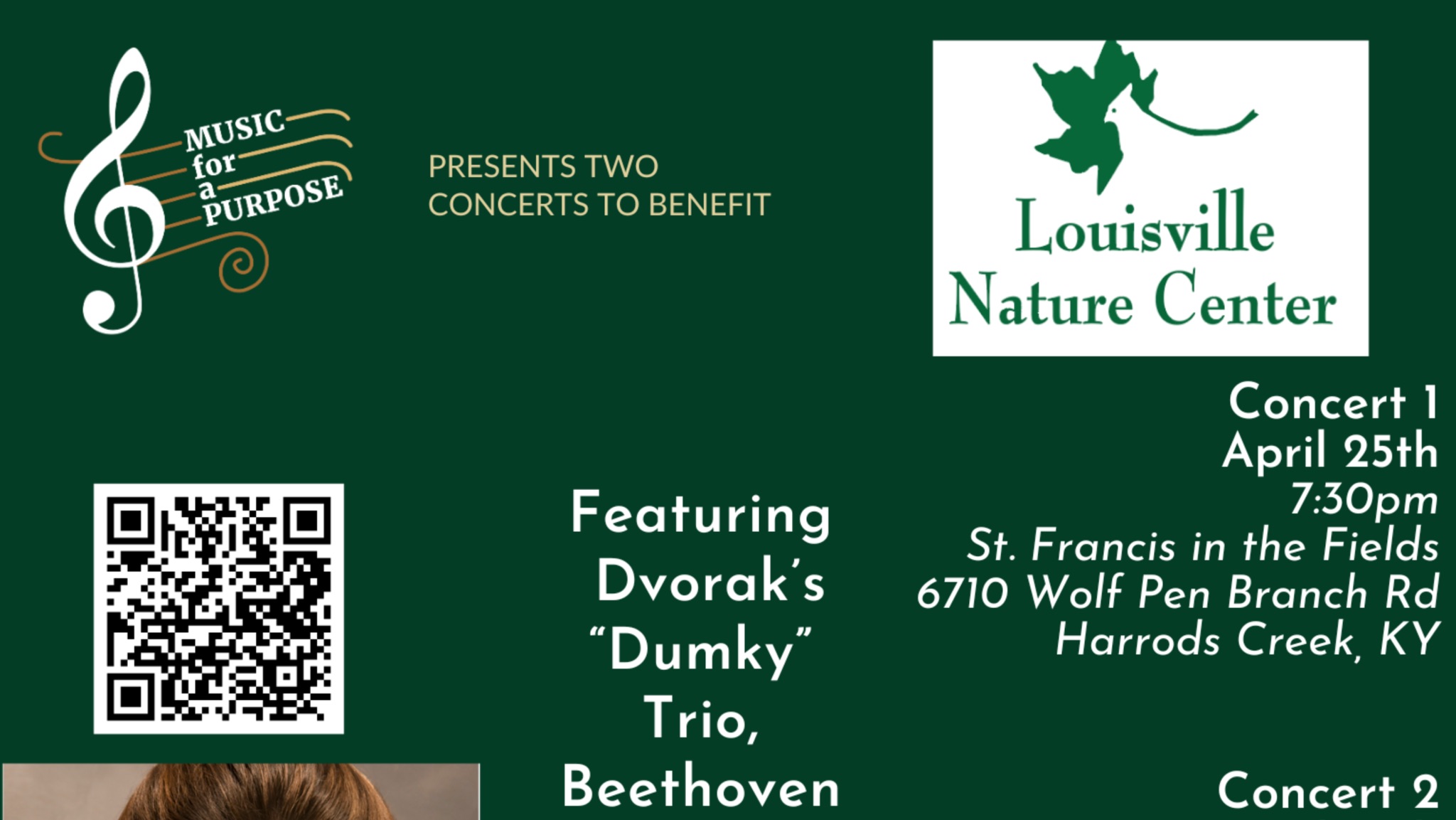 Music for a Purpose Supports the Louisville Nature Center Friday, April ...
