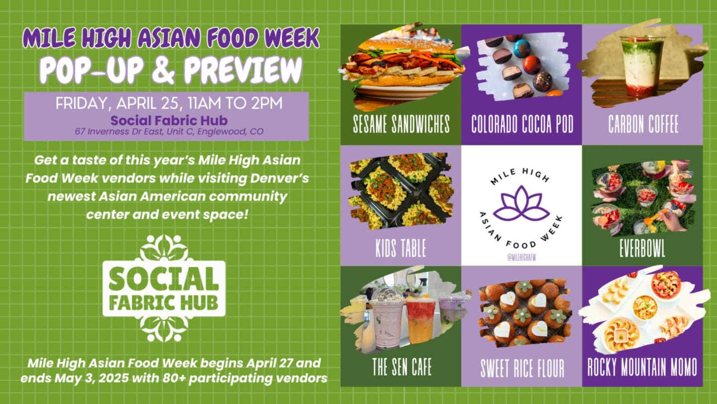 Mile High Asian Food Week Preview at Social Fabric Hub