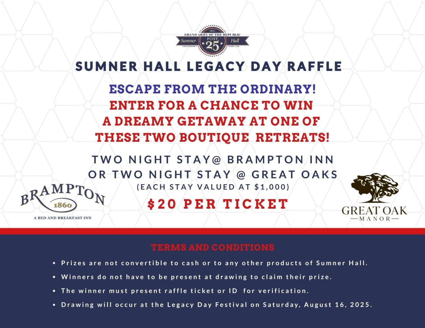 Legacy Raffle Legacy Day Annual Raffle 2025