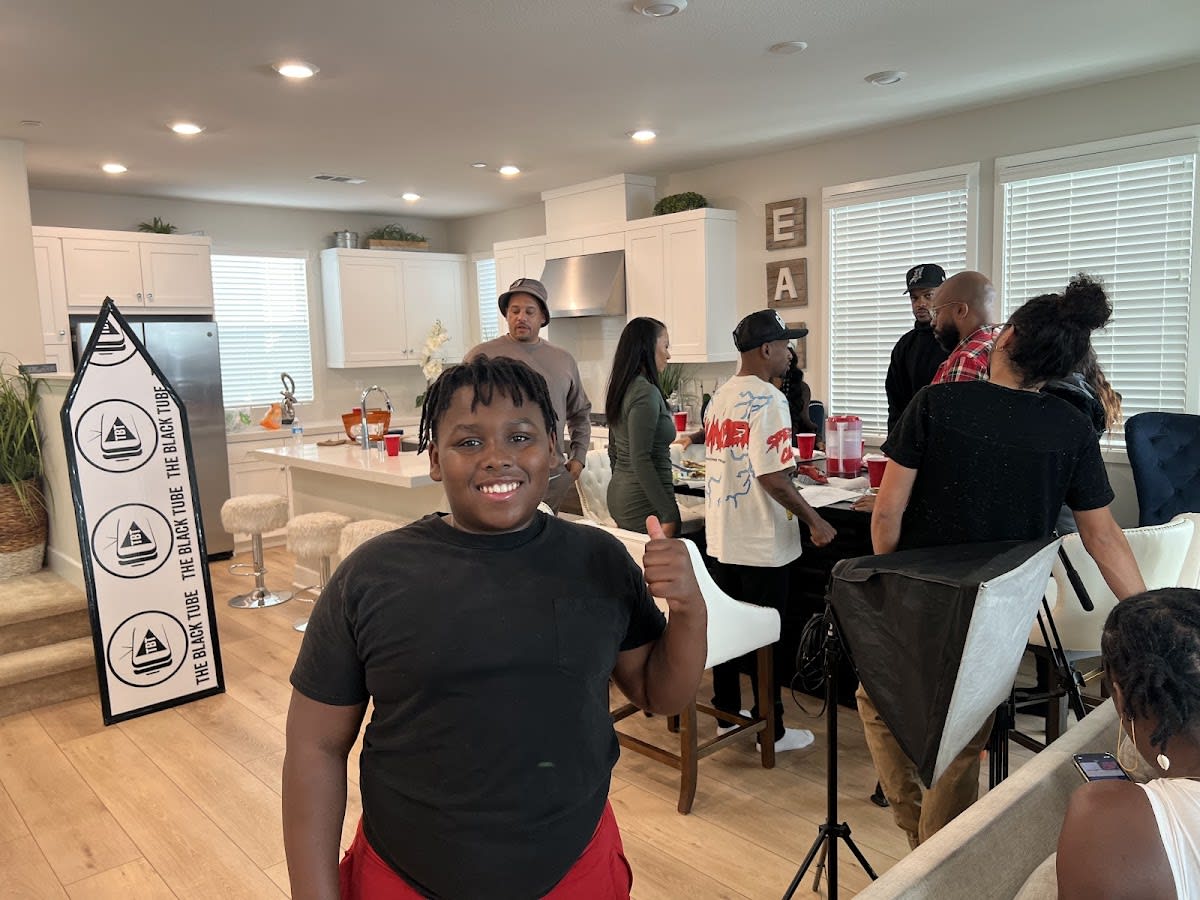 Creator filming content
