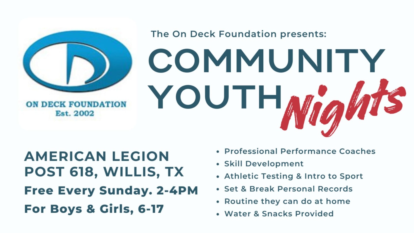 ODF Community Youth Nights (Athletic Testing & Evaluations)