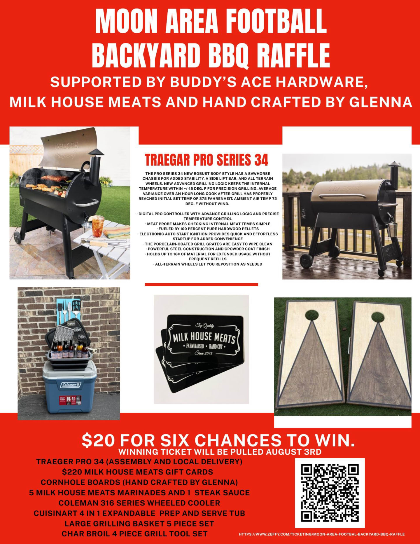Moon Area Football Backyard BBQ Raffle