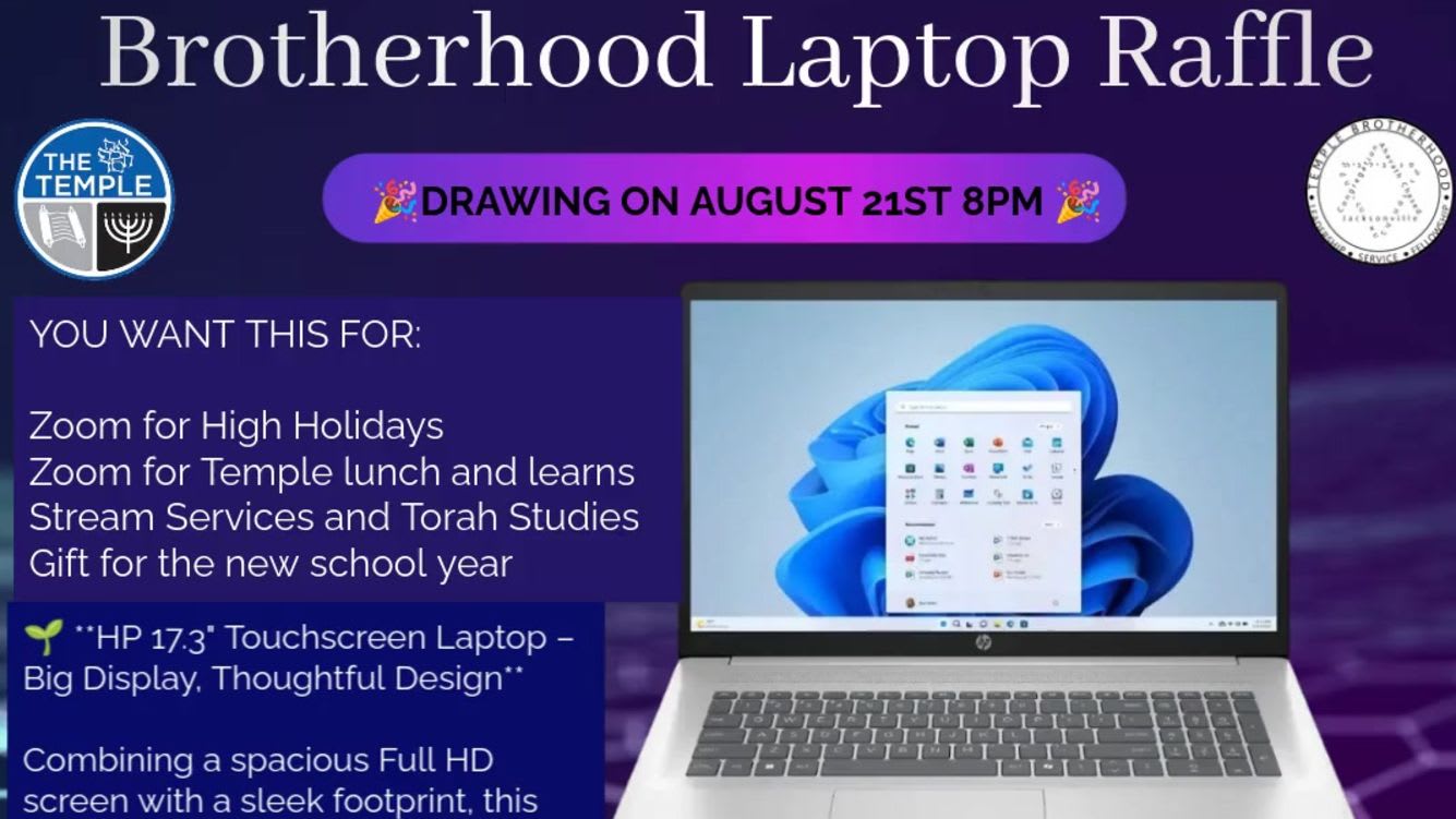 The Temples Brotherhood LAPTOP Raffle