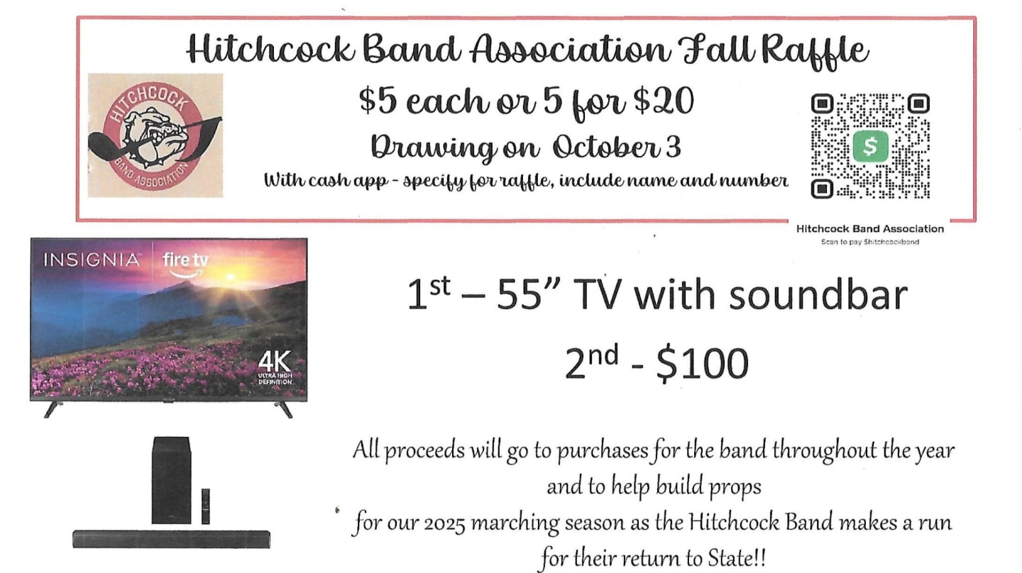 Hitchcock Band Association's Fall Raffle 2025