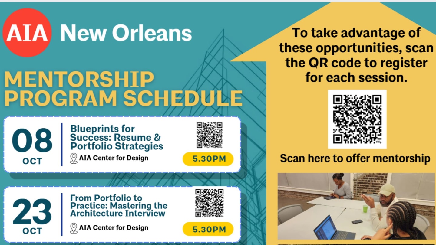 AIA New Orleans Mentorship Session 1: Blueprints for Success ...