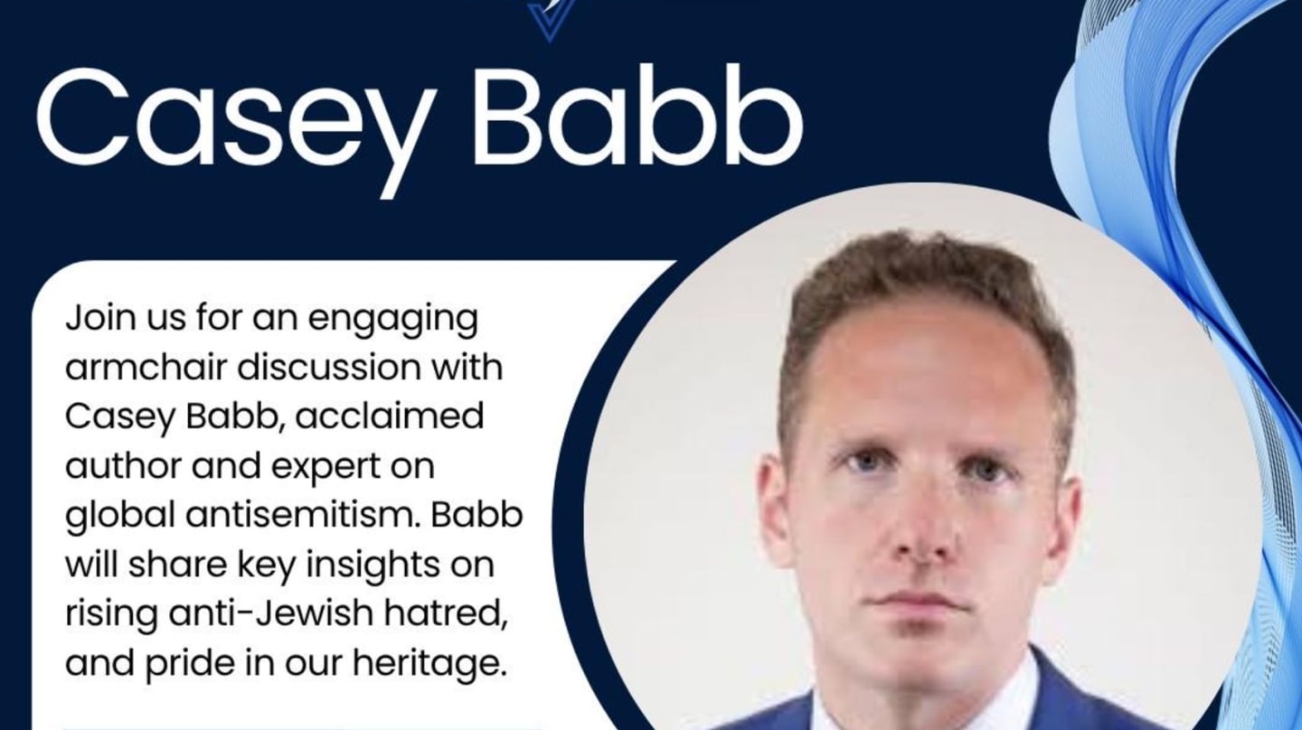Rising Antisemitism: An Intimate Armchair Conversation with Casey Babb