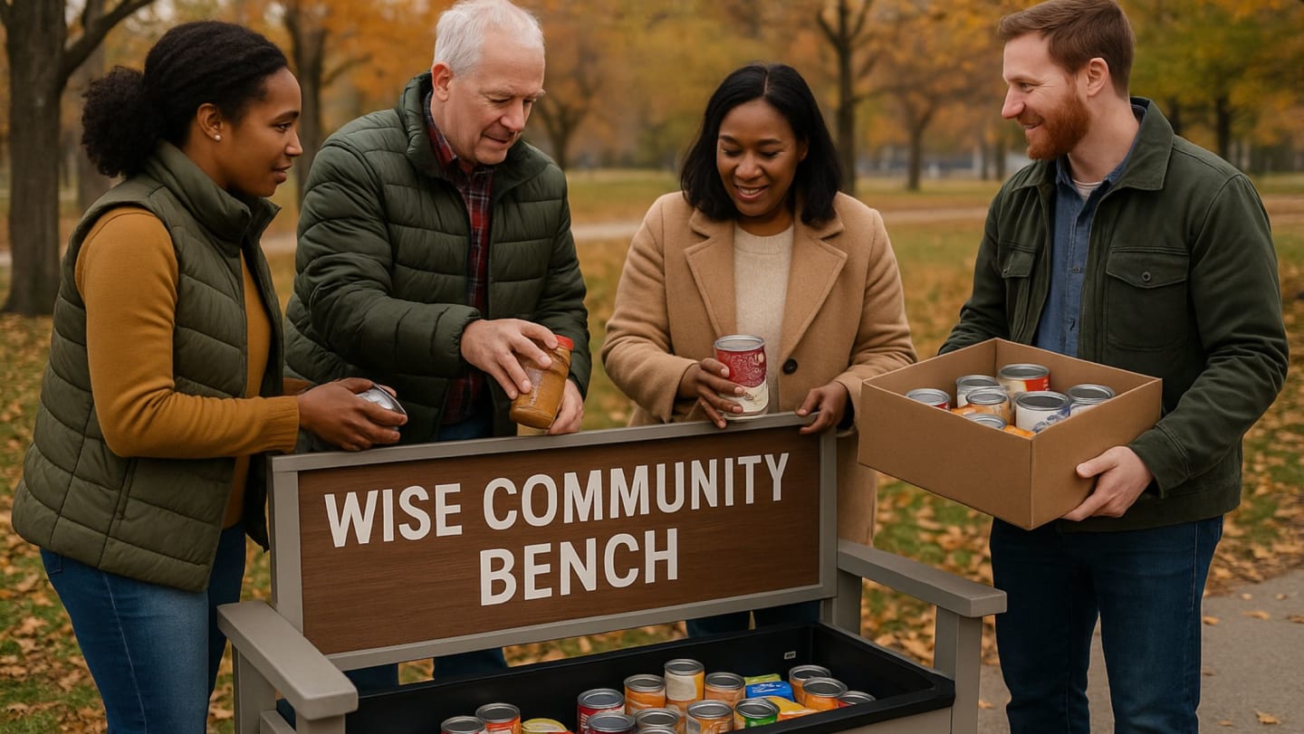Stock the WISE Community Bench