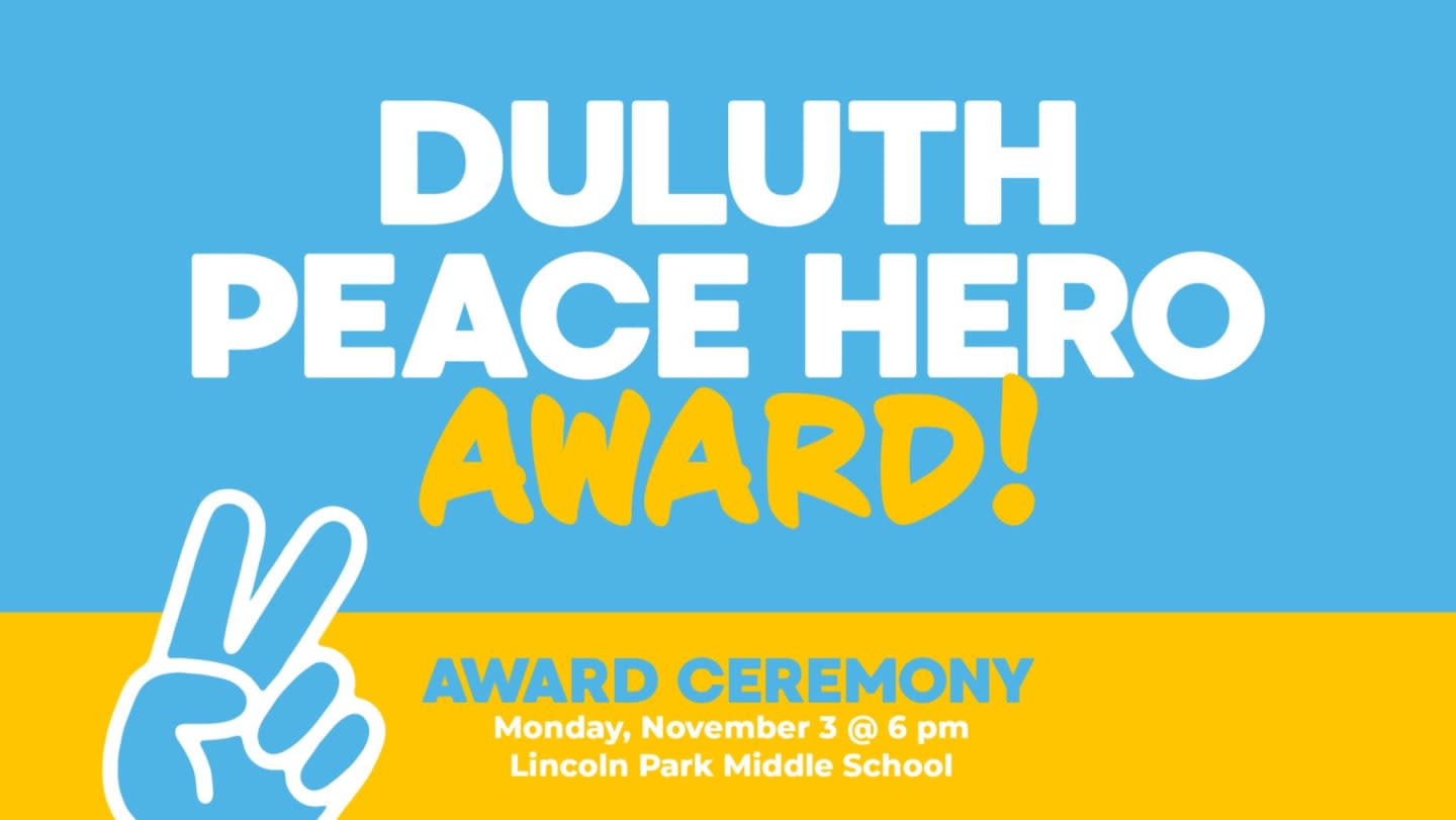 2026 Duluth Peace Hero Award Ceremony