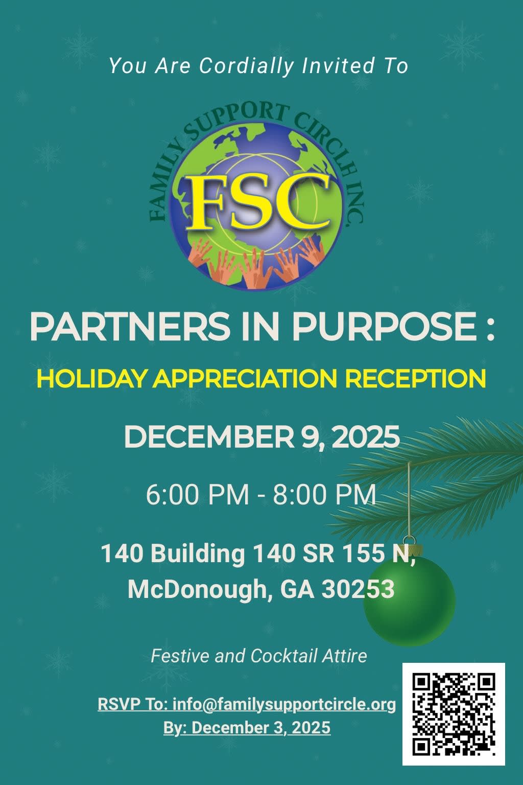 FSC’s Partners in Purpose Holiday Appreciation Reception