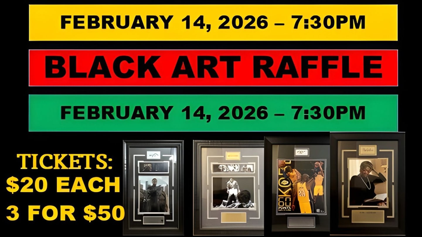 Black Rectangle Raffle Black Art Raffle