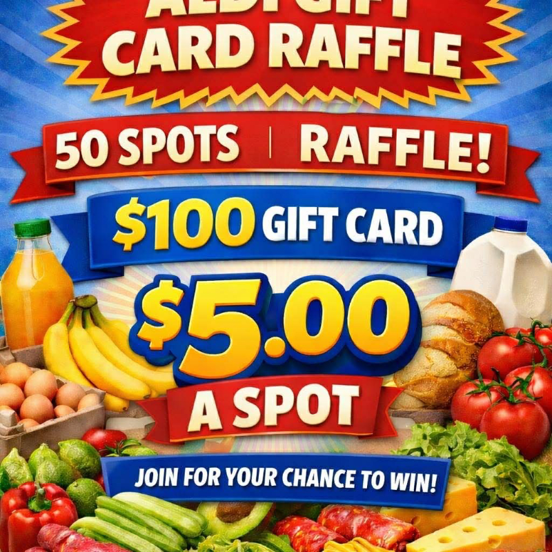 Gift Card Raffle Add ๐ $100 Aldi Gift Card Raffle