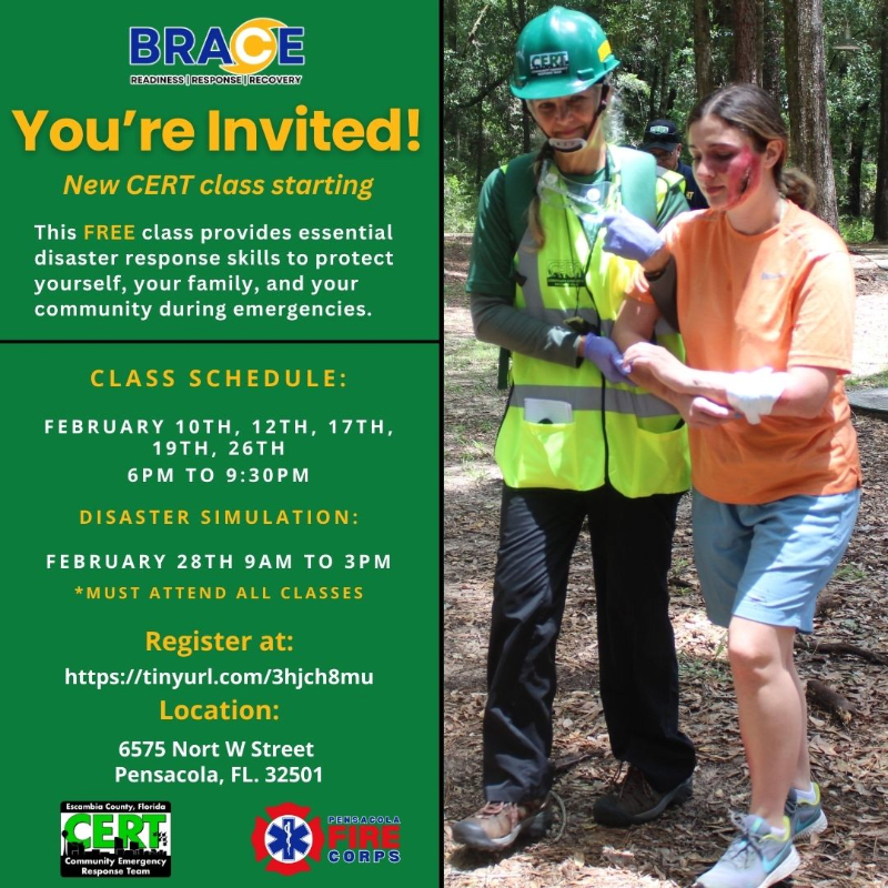 Community Emergency Response Team (CERT) Basic Training - February 2026