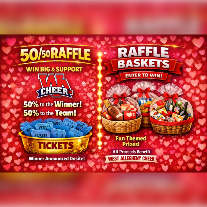 WA Cheerleading Banquet - Onsite Raffle and 50/50 sales