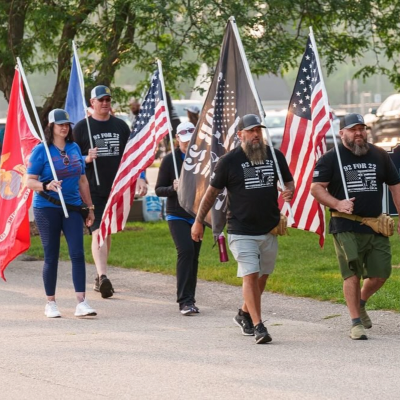 9th Annual 92 For 22 Veteran Suicide Awareness March