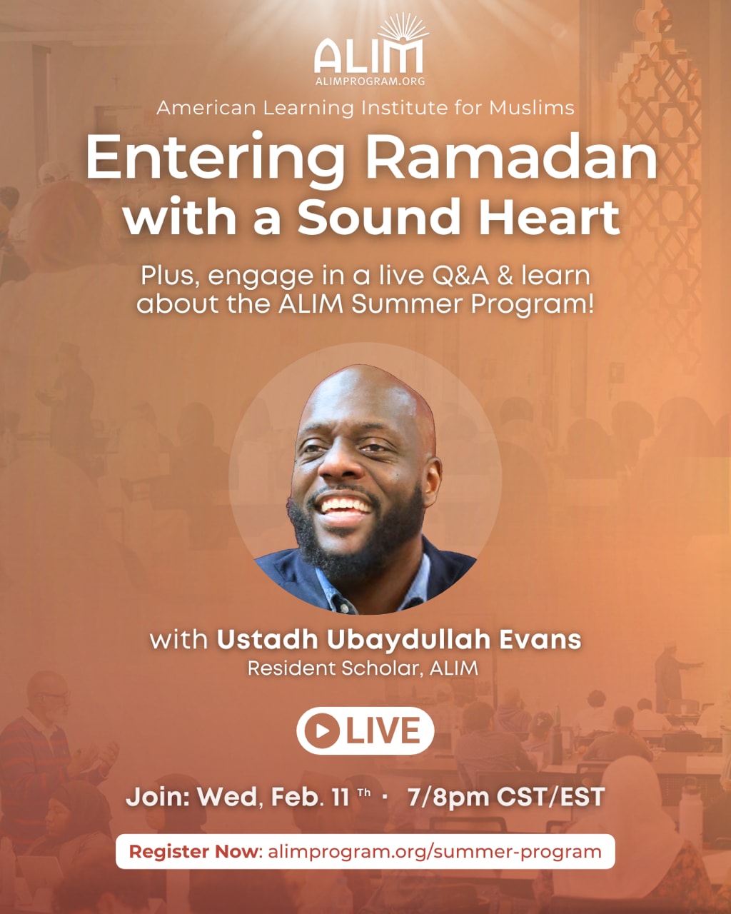 Live Event: Entering Ramadan with a Sound Heart