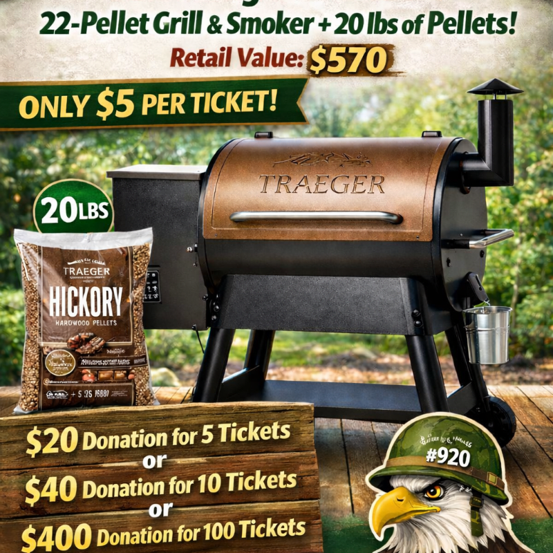 Green Valley School home of the Vietnam Vets #920 Traeger Grill-Smoker ...