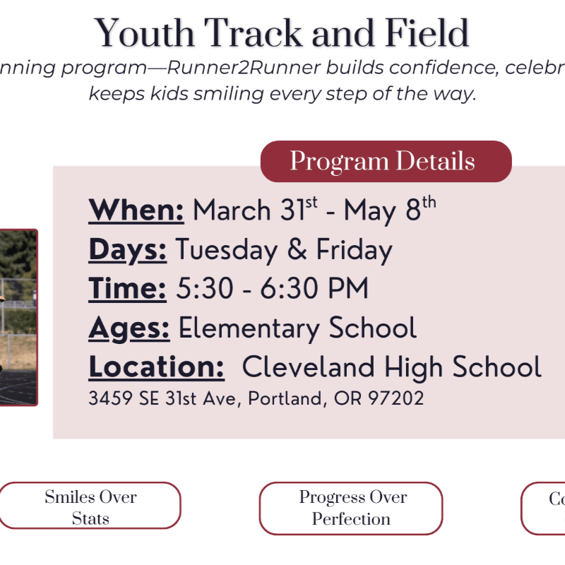 SE Portland (Cleveland High School) - Spring 2026 Youth Track and Field