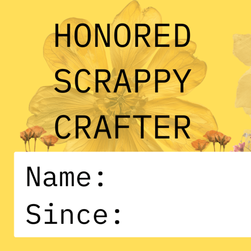 Membership: Honored Scrappy Crafters