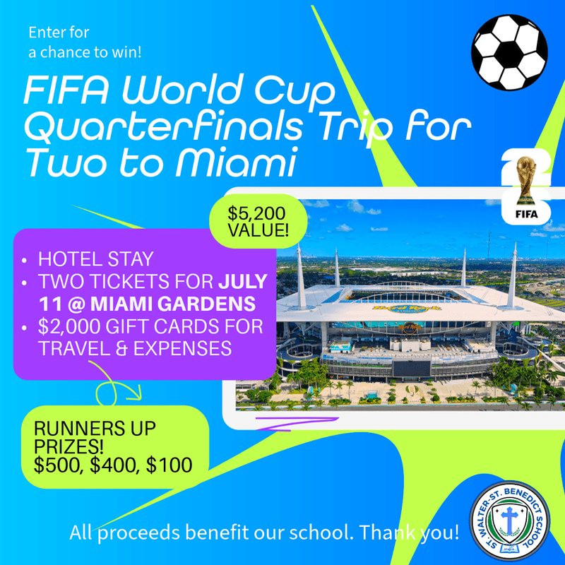 STWSTB Presents a 2026 FIFA WORLD CUP QUARTER-FINALS TRIP Raffle