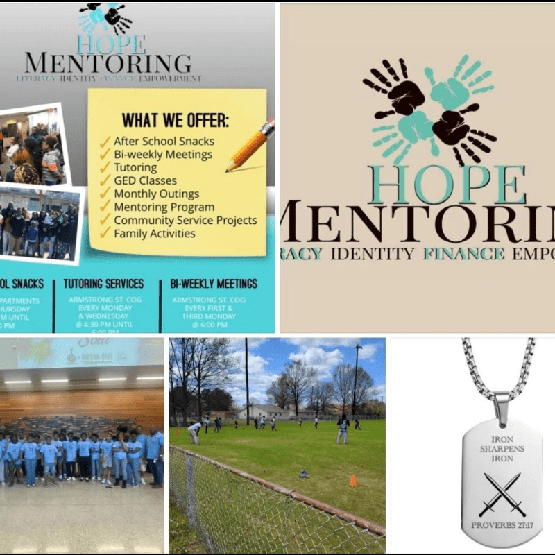 Hope Mentoring Organization Panola’s Hope Activity Center Monthly Fee