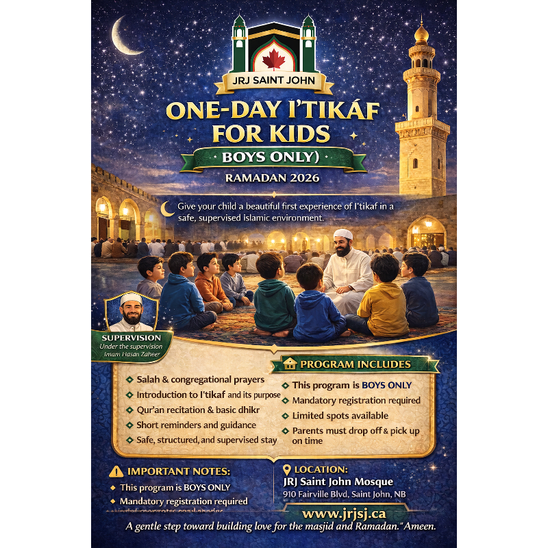 🕌 Kids Iʿtikāf – JRJ Saint John Mosque, Ramadan 2026