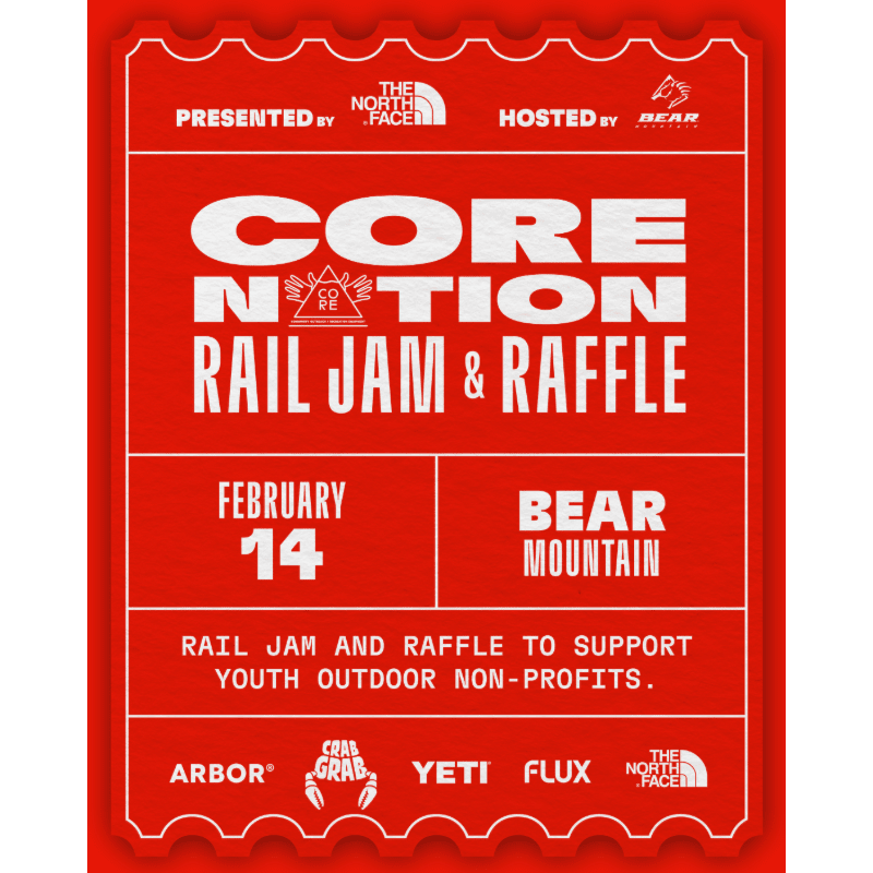 Raffle Tickets: CORENATION Rail Jam - Bear Mtn 2026