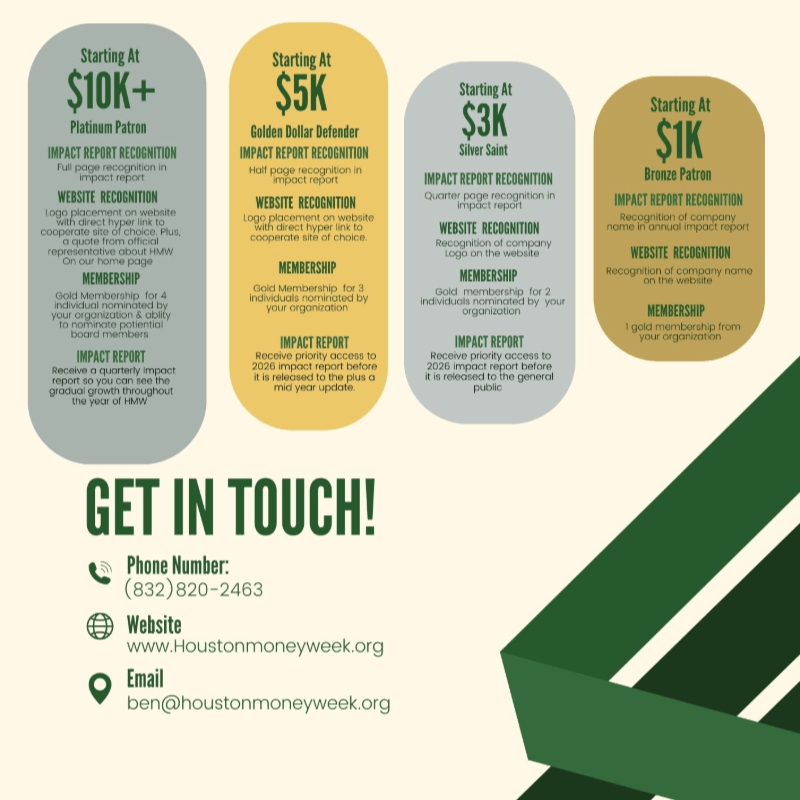 Houston Money Week 2026 Corporate Contribution