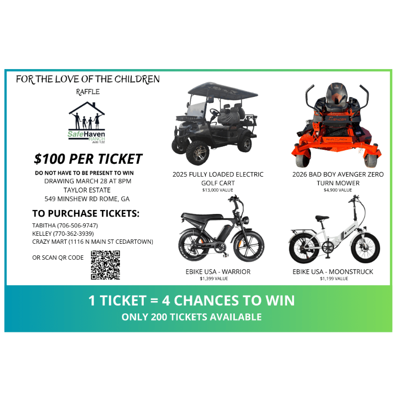 Safe Haven Ranch's Gala Raffle 2026