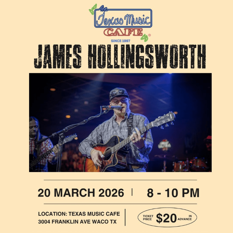 James Hollingsworth Live! at Texas Music Cafe