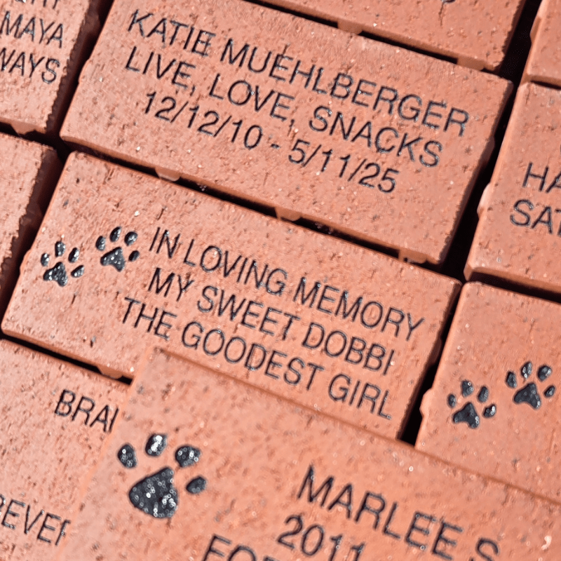 Sweet Dreams Memorial Garden's Walkway to Heaven- Bricks