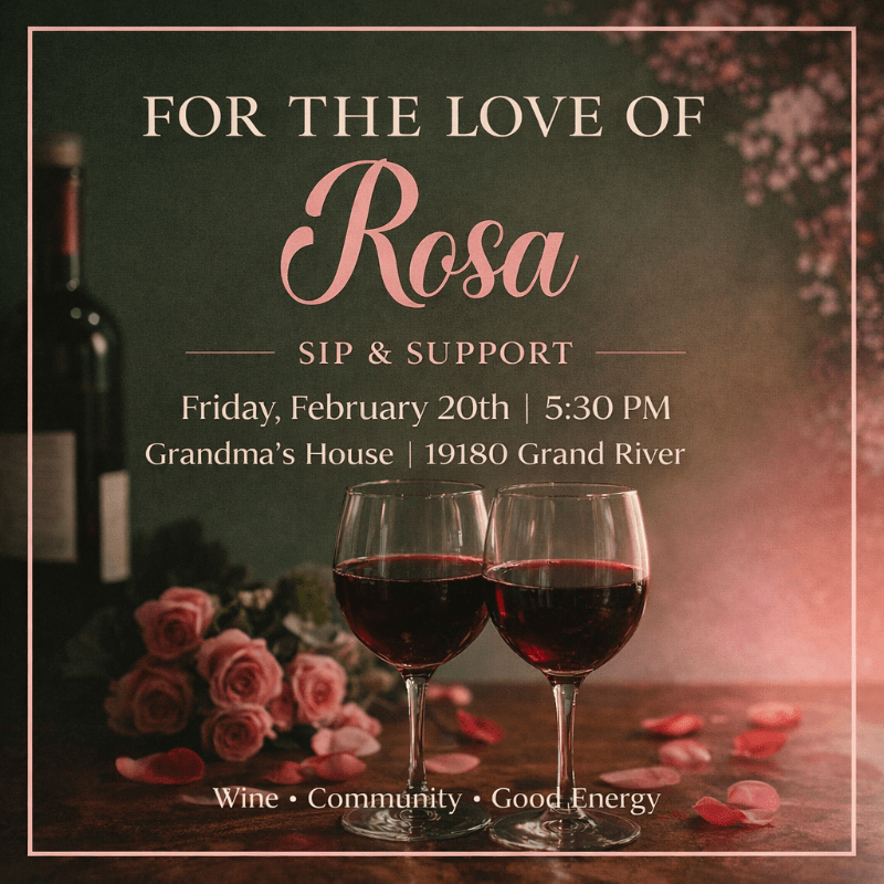 For The Love of Rosa: Sip and Support