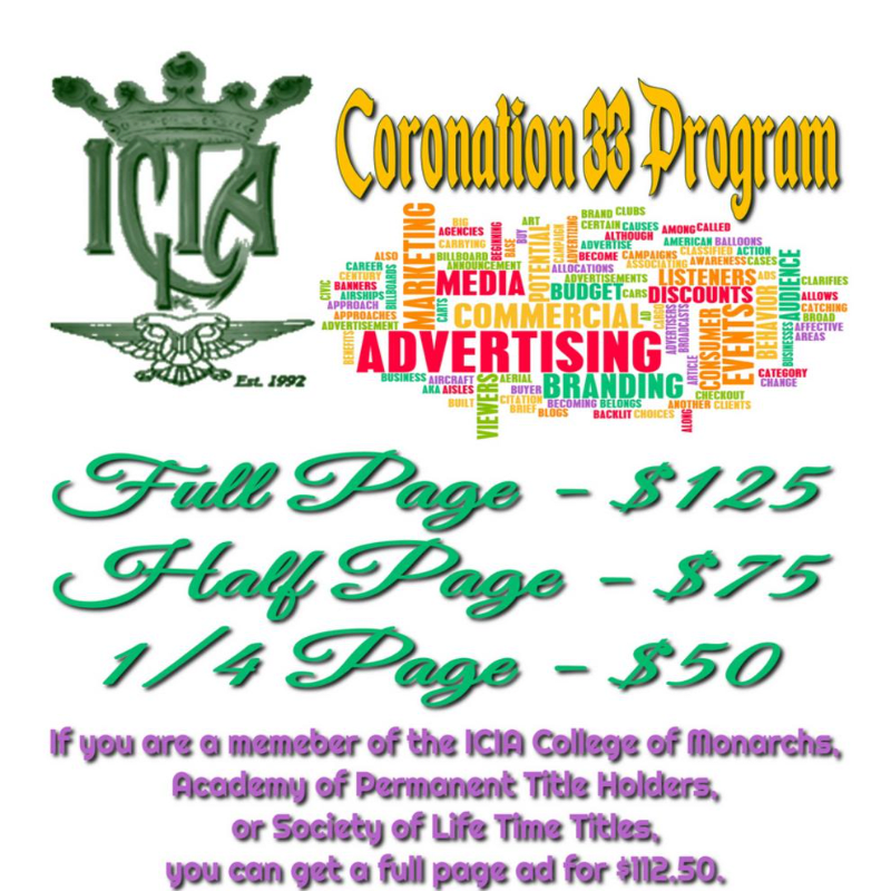 Coronation 34 Program Book Advertisements