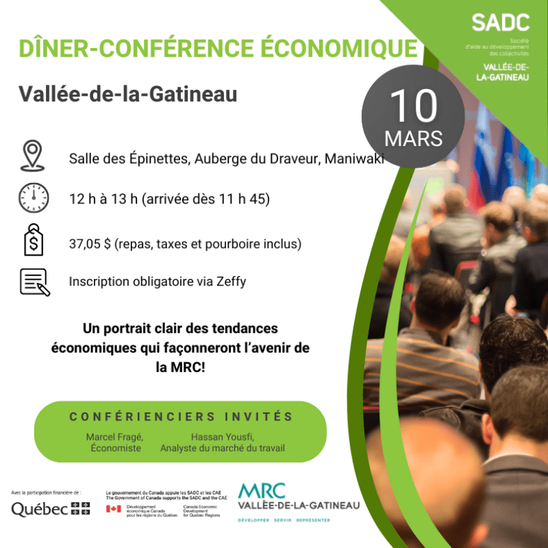 Dîner-conférence économique Vallée-de-la-Gatineau