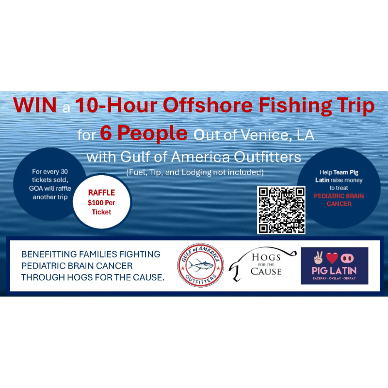 Fishling Ruffle Pig Latin Offshore Fishing Raffle 2026