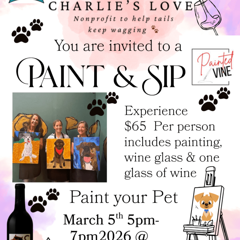 Paint Your Pet- A Charlie's Love Event