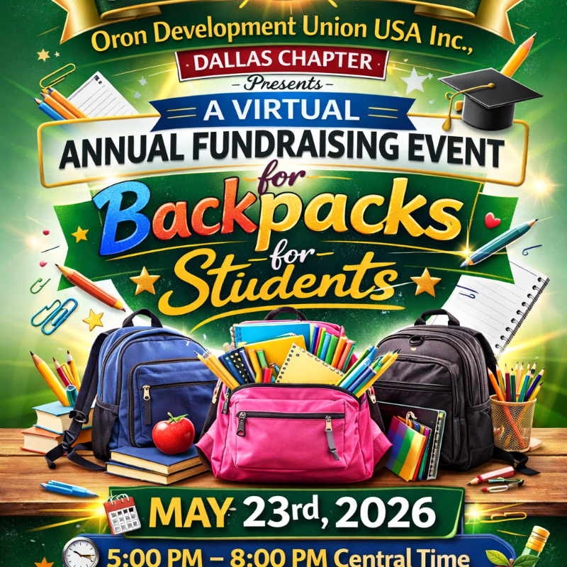 2026 Backpack Fundraising Event
