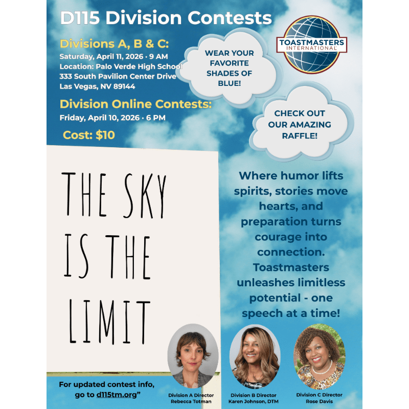 Division A, B, & C International and Humorous Speech Contests