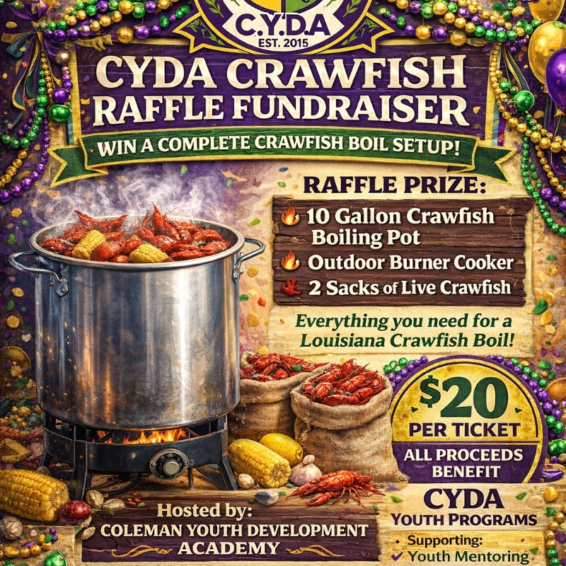 CYDA 2026 Crawfish Raffle
