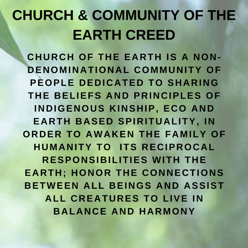 Support Church and Community of the Earth