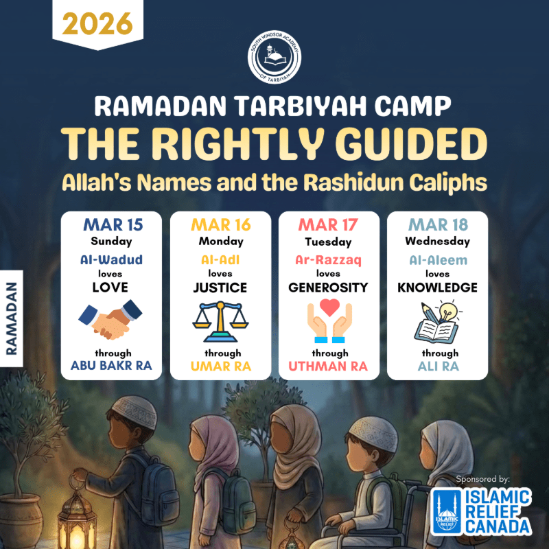 Mami Rashidan Ramadan Tarbiyah Camp - The Rightly Guided: Allah’s Names & the ...