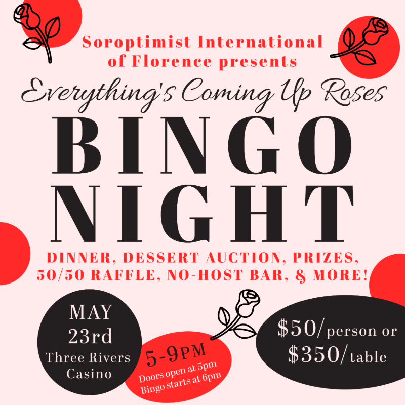 2026 Florence Soroptimist Bingo Night