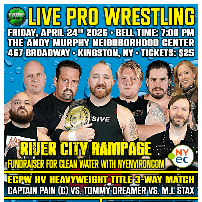 River City Rampage '26 Pro Wrestling Fundraiser for Clean Water ECPW x NYec