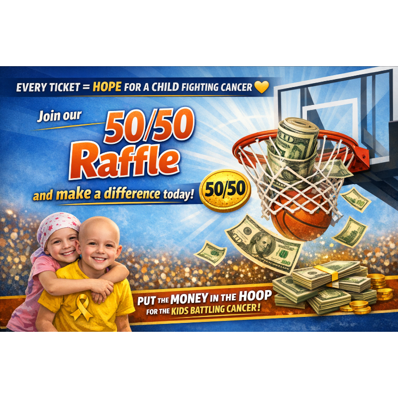 Purdy May Raffle Maddies Fight March Madness 50/50 RAFFLE