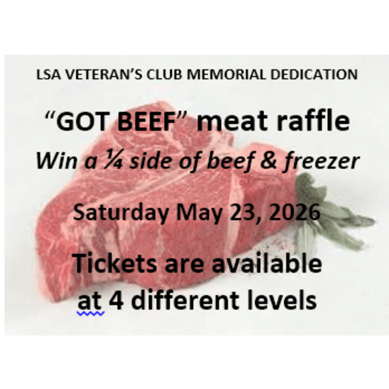 Quarterly Raffles LSA Vetetans Club