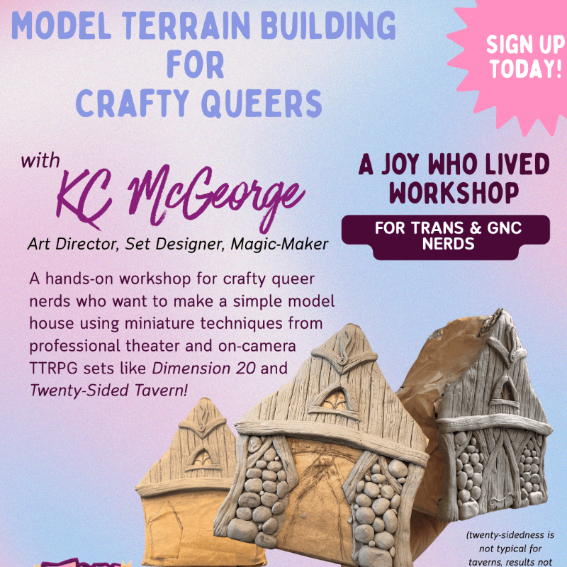 Workshop: Model Making for Crafty Queers with KC McGeorge