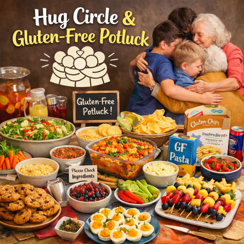 🤗 Hug Circle & 🍽️ Potluck 🥘